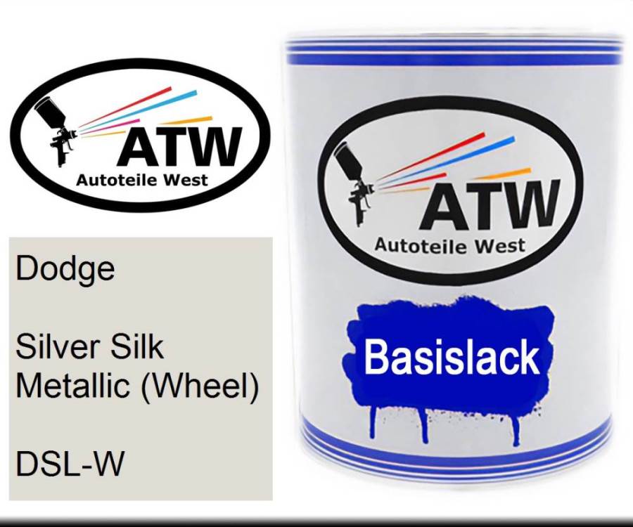 Dodge, Silver Silk Metallic (Wheel), DSL-W: 1L Lackdose, von ATW Autoteile West.